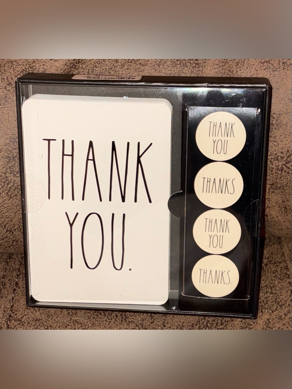 Rae Dunn Thank You Cards & Stickers Gift Set NIB